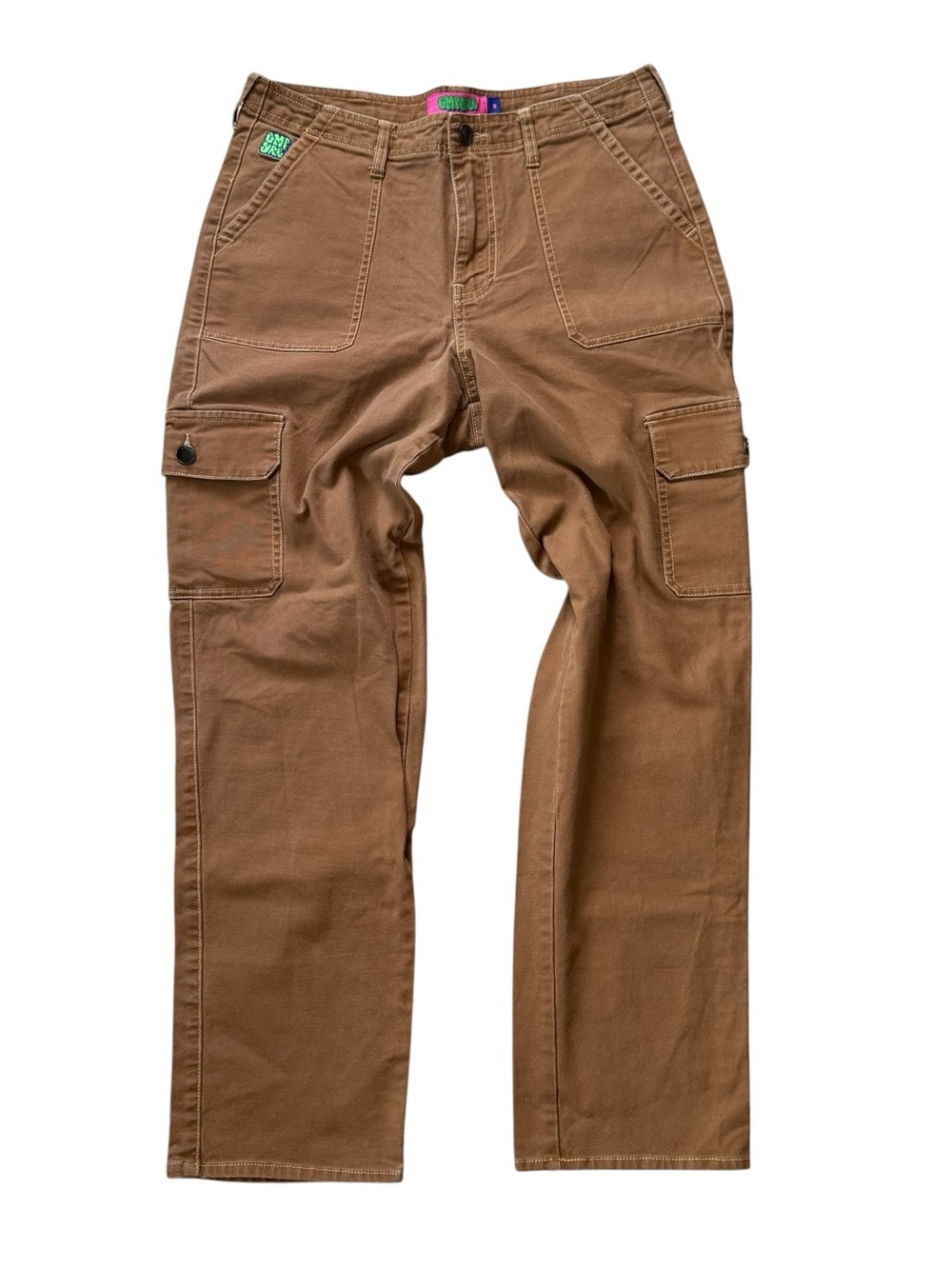 Empyre Women's Tan and Khaki Cargo Jeans